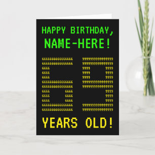 おもしろいオタク系の、ネディ「69歳!」 誕生日カード カード