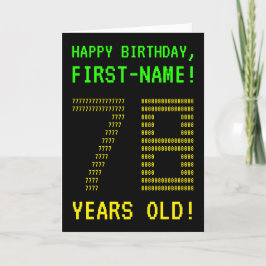 おもしろいオタク系の、ネディ「78歳！」 誕生日カード カード