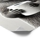 おもしろいオッターバスルーム ポスター (角)