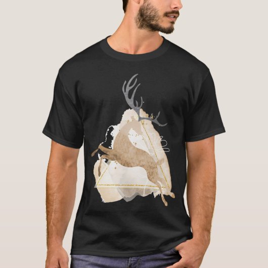 おもしろいオヒョウ釣りデザイン ヒラメお尻チェイサー Tシャツ (正面)
