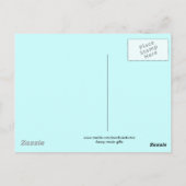 おもしろいオボエシック音楽はがき ポストカード (裏面)