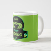 おもしろいオリジナル魚釣り ジャンボコーヒーマグカップ (正面右)