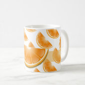 おもしろいオレンジアートマグ！ コーヒーマグカップ (正面右)