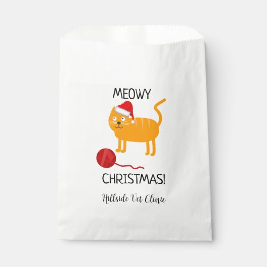 おもしろいオレンジキャットミオウィクリスマスフェイスバッグ フェイバーバッグ (正面)