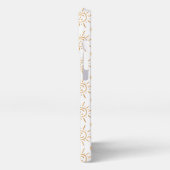 おもしろいオレンジサンシャイン顔パタカスタムーン iPhoneケース (左側面)