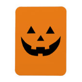 おもしろいオレンジハロウィーンのカボチャのちょうちんパンプキン顔ハロウィン マグネット (縦)