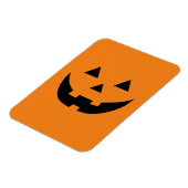 おもしろいオレンジハロウィーンのカボチャのちょうちんパンプキン顔ハロウィン マグネット (左側)