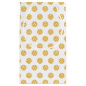 おもしろいオレンジピックボール柄ギフト スモールペーパーバッグ (裏面)