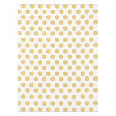 おもしろいオレンジ色のピックボールパターン テーブルクロス (正面)