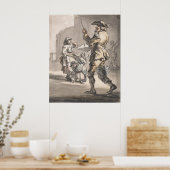 おもしろいオンおもしろい- Paul Sandby - c1759 ポスター (キッチン)