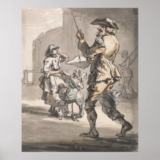おもしろいオンおもしろい- Paul Sandby - c1759 ポスター (正面)