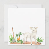 おもしろいオンファーム誕生日招待状 – ペット動物園 招待状 (裏面)