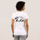 おもしろいオンファーム Tシャツ (裏面フル)