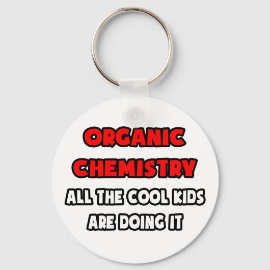 おもしろいオーガニックChemist Shirts and Gives キーホルダー (正面)
