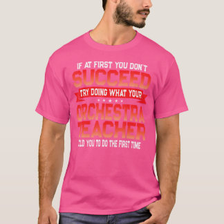 おもしろいオーケストラ先生ギフトおもしろいスクール音楽クート Tシャツ