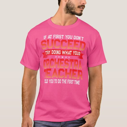 おもしろいオーケストラ先生ギフトおもしろいスクール音楽クート Tシャツ (正面)