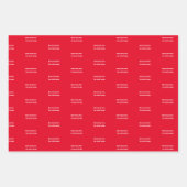 おもしろいオージー・シャーク・クリスマスカード ラッピングペーパーシート (正面3)