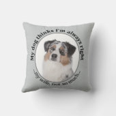 おもしろいオージーv妻の枕 クッション (裏面)