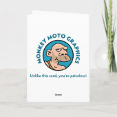 おもしろいオーバーザヒル誕生日カード カード (裏面)