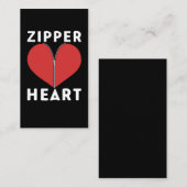 おもしろいオープンハート手術回復バイパス 名刺 (正面/裏面)