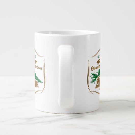 おもしろいオールドファッションドグリスウォルド家族クリスマス ジャンボコーヒーマグカップ (裏面)