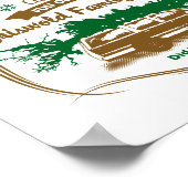 おもしろいオールドファッションドグリスウォルド家族クリスマス ポスター (角)