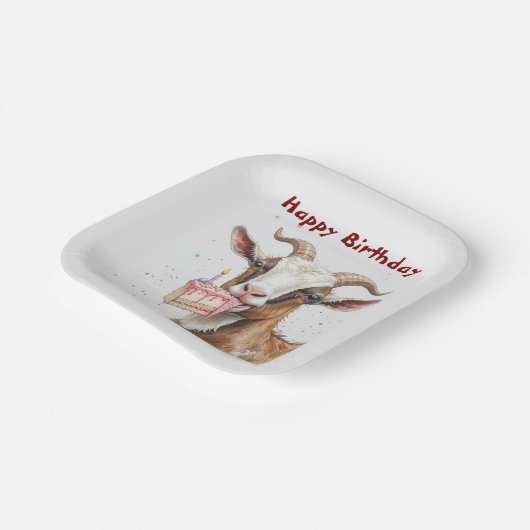 おもしろいオールドヤゴオーバーザヒル誕生日 ペーパープレート (傾斜あり)