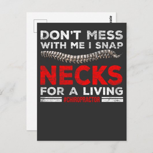 おもしろいカイロプラクター引用文カイロプラクティックブレークボーン ポストカード (正面/裏面)