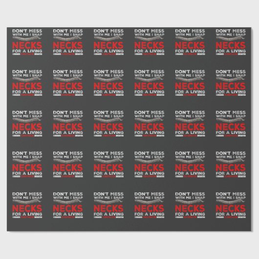 おもしろいカイロプラクター引用文カイロプラクティックブレークボーン ラッピングペーパー (フラット)