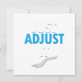 おもしろいカイロプラクターItスパインドクターフィーを調整 招待状 (正面)