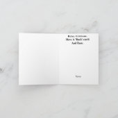 おもしろいカイロプラクティック誕生日カード カード (内部)