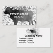 おもしろいカウアートグレーとホワイトウォーターの色のスプラッ絵を描プ 名刺 (正面/裏面)