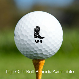 おもしろいカウボーイブーツカスタムブモノグラムのラック ゴルフボール