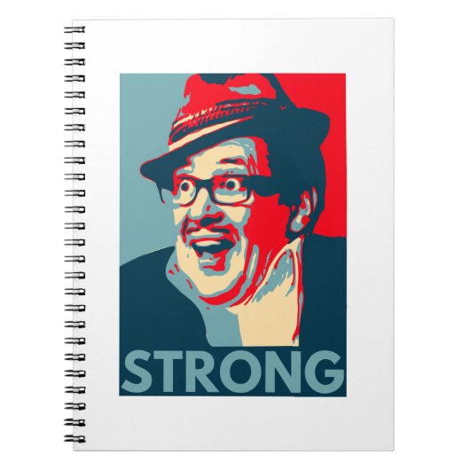 おもしろいカウントArthur Strong spiral notebook ノートブック (正面)