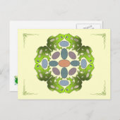 おもしろいカエル曼荼羅 ポストカード (正面/裏面)