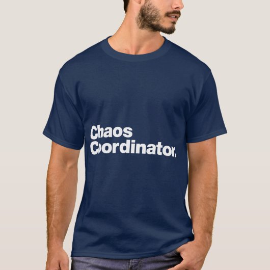 おもしろいカオス調整役 Tシャツ (正面)