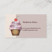 おもしろいカカスタムップケーキベーカリー名刺 名刺 (裏面)