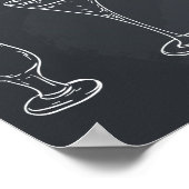おもしろいカクテルシャルボードパーティーポスター ポスター (角)