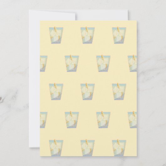 おもしろいカクテル大人の誕生日の招待のsip 招待状 (裏面)