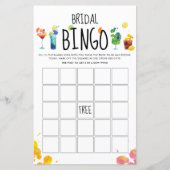 おもしろいカクテル |ビンゴゲームカード (正面)