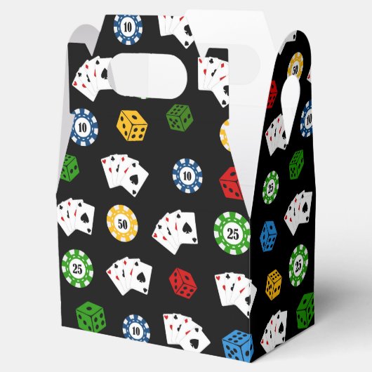 おもしろいカジノパターンパーティーの好意ボックス フェイバーボックス (オープン)