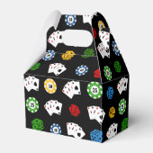 おもしろいカジノパターンパーティーの好意ボックス フェイバーボックス (正面サイド)