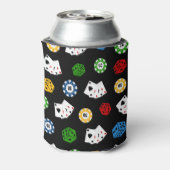 おもしろいカジノ賭博パターンのクーラー 缶クーラー (缶裏面)