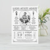 おもしろいカジュアルと可愛い日付写真を保存 セーブザデート (スタンド正面)