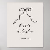 おもしろいカジュアル手書きカードとギフト ポスター (正面)