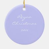 おもしろいカスタマイズキャタピラーラブクリスマスツリー セラミックオーナメント (裏面)