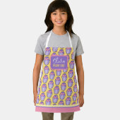 おもしろいカスタマイズ可能なカップケーキキッチンエプロン子供へ エプロン (インサイチュ)