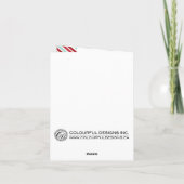 おもしろいカスタマイズ可能なクリスマスフォトグリーティングカード シーズンカード (裏面)