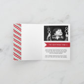 おもしろいカスタマイズ可能なクリスマスフォトグリーティングカード シーズンカード (内部)