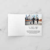 おもしろいカスタマイズ可能なクリスマス写真グリーティングカード シーズンカード (内部)